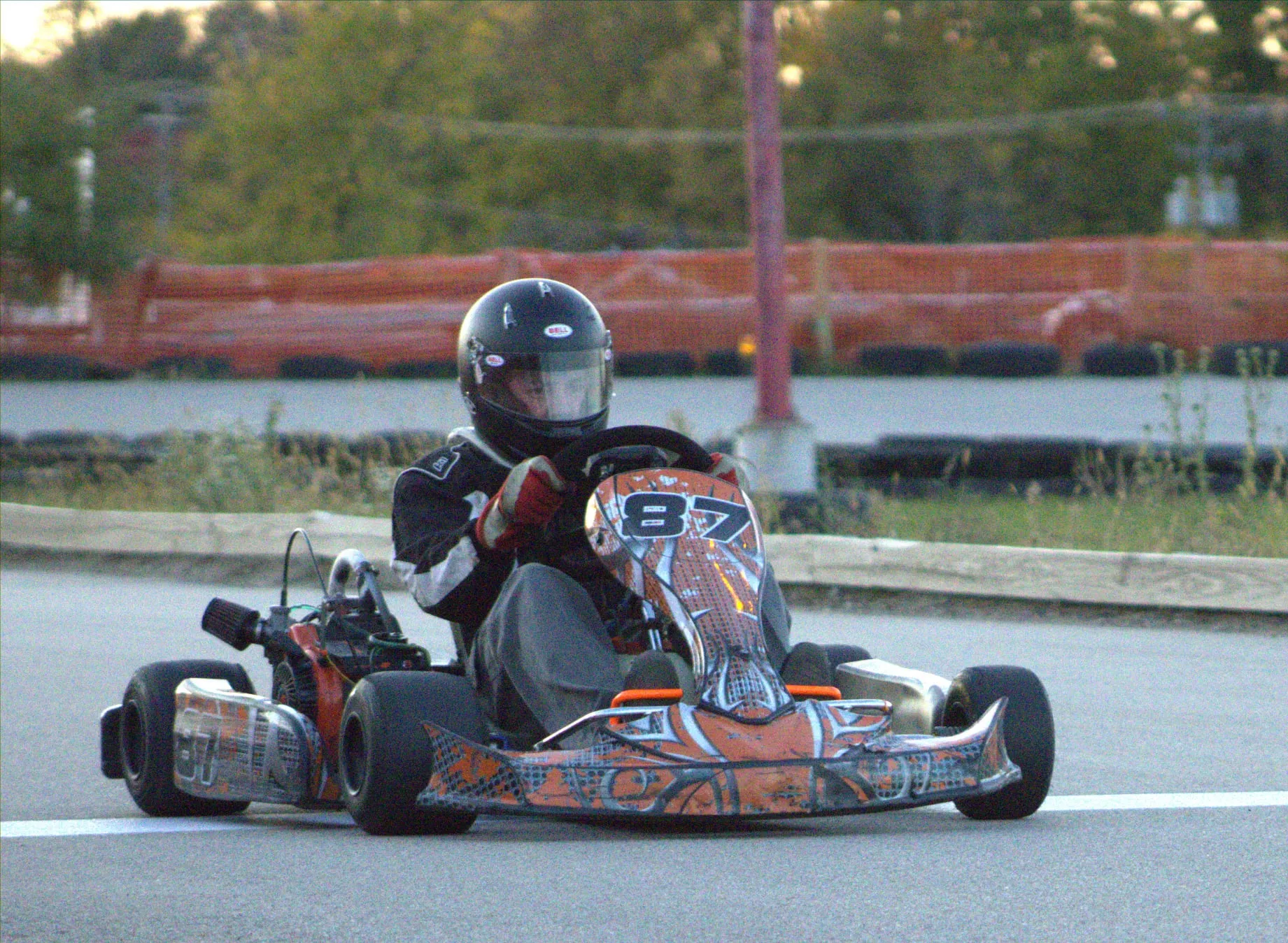 Scott Sippel in the #87S kart